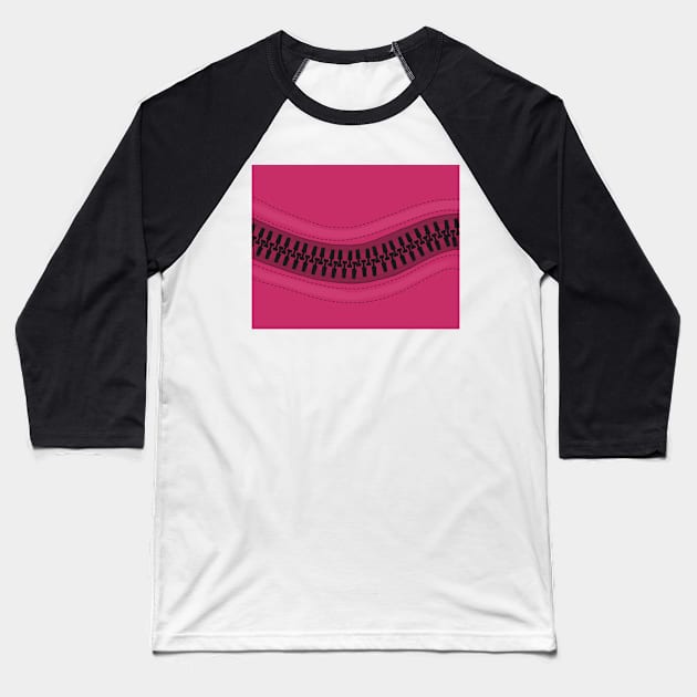 The zipper Baseball T-Shirt by marina63